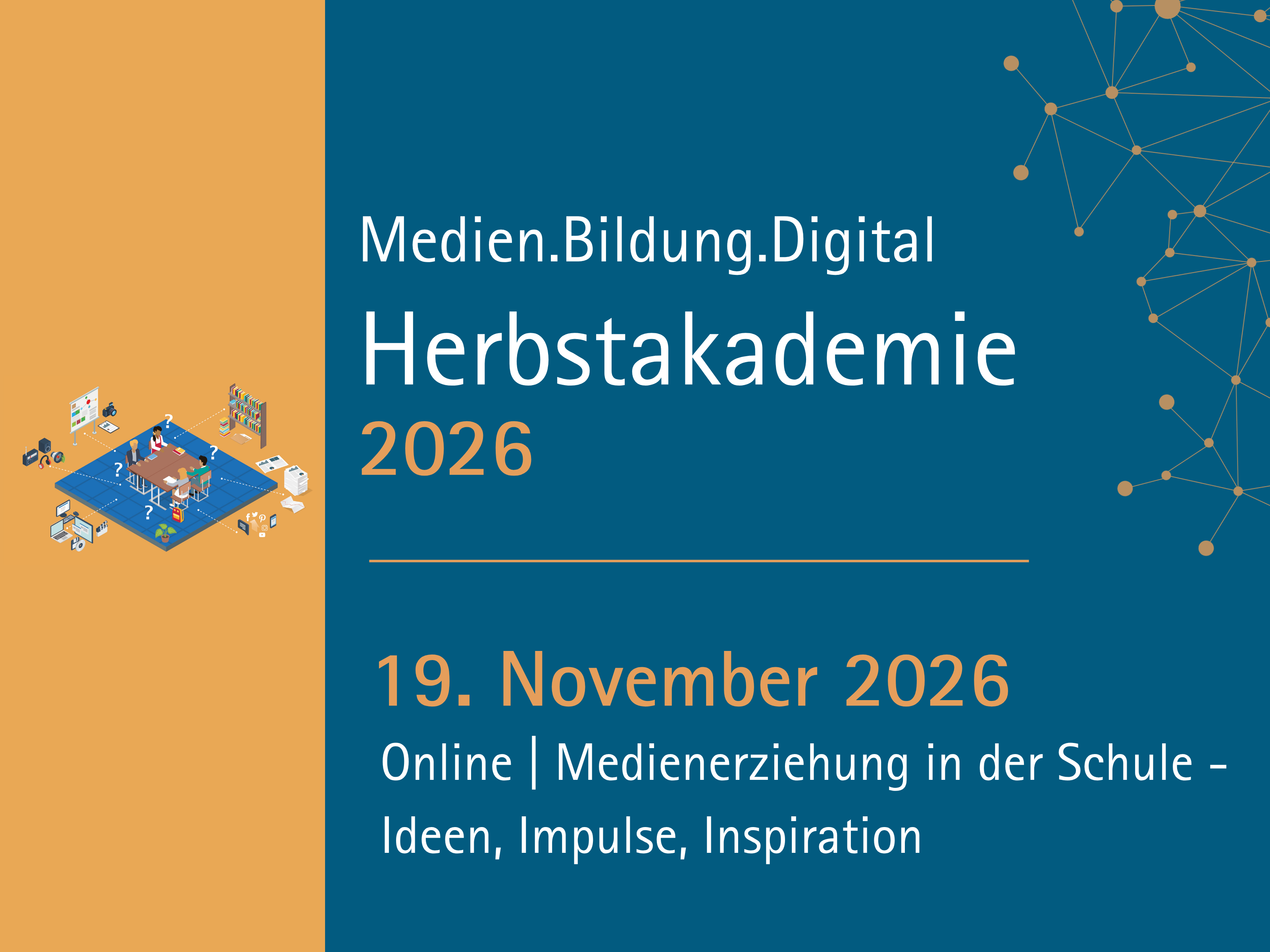 Medien.Bildung.Digital - Herbstakademie 2026 Donnerstag (Online-Teilnahme) 