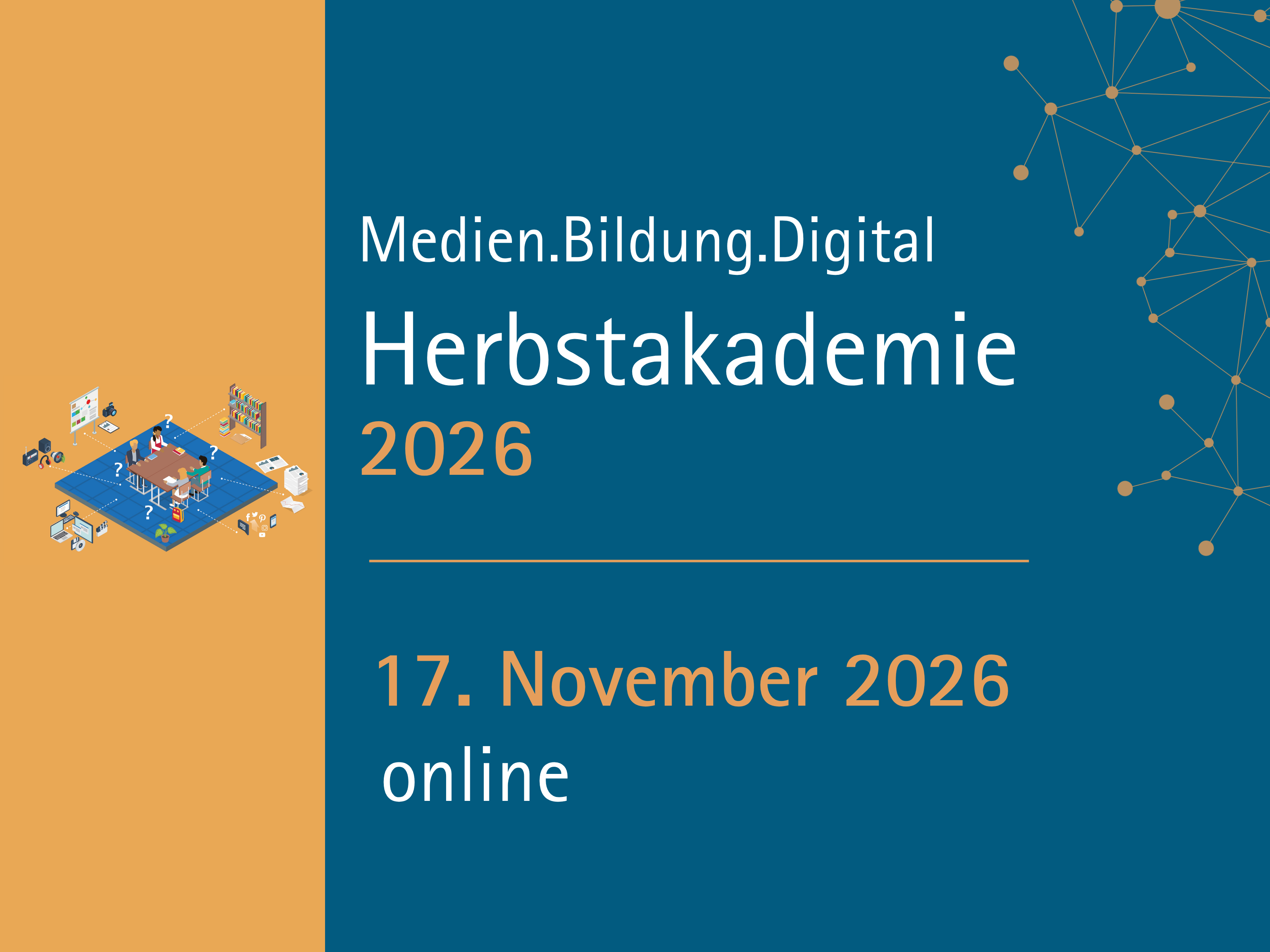 Medien.Bildung.Digital - Herbstakademie 2026 Dienstag (Online-Teilnahme) 